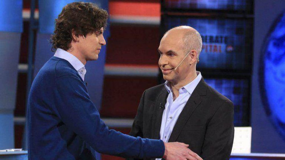 Larreta y Lousteau compartieron un estudio de televisi�n, pero no debatieron