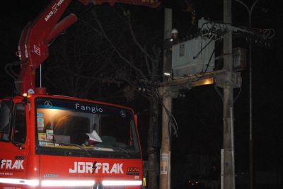 Varias horas sin luz en un sector de la ciudad