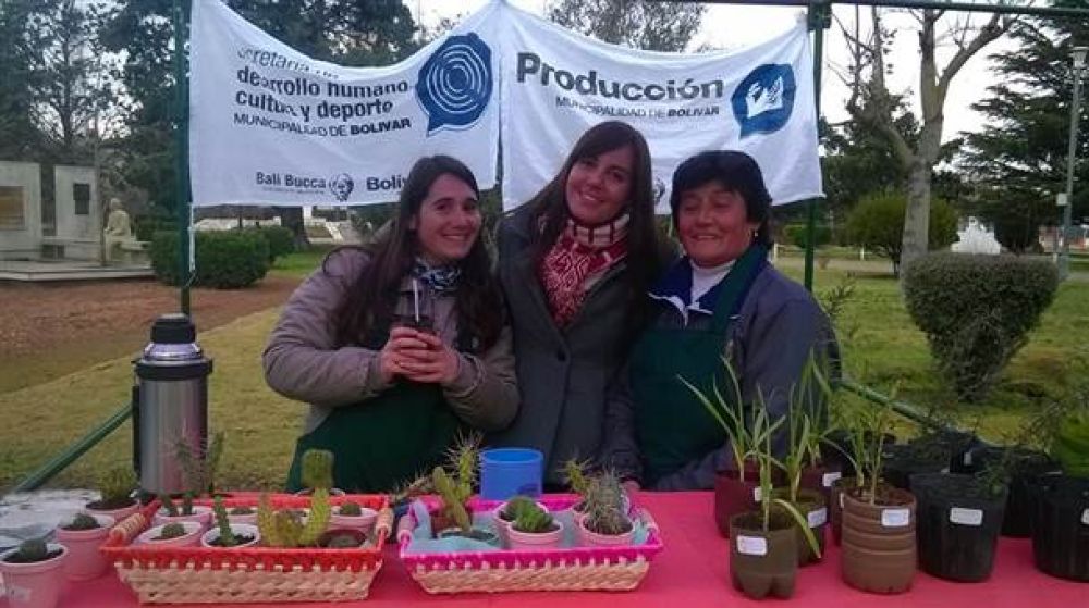 A pesar del fr�o igual hubo Feria Verde