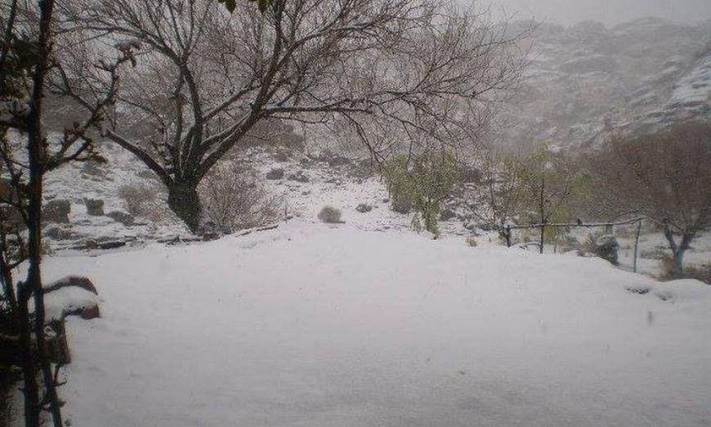 Sorpresiva nevada en las Altas Cumbres