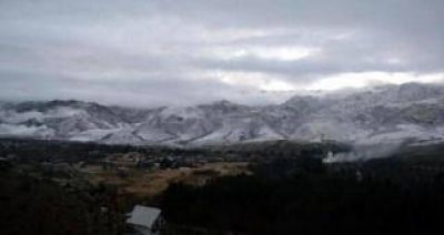 Taf� del Valle se visti� de blanco por la ca�da de nieve