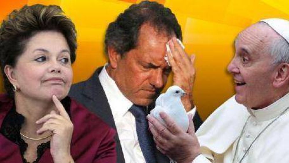 Daniel Scioli, ante el espejo de Dilma y el Papa