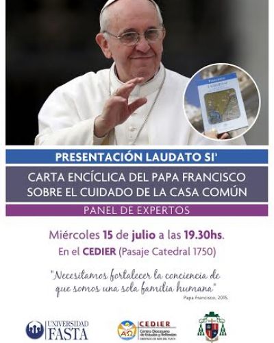 Se presentar� �Laudato Si�, la enc�clica del Papa Francisco