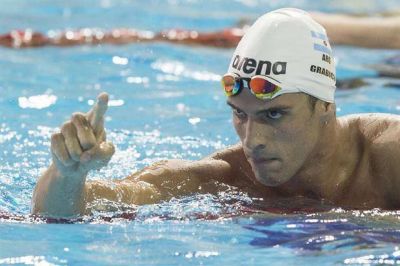 Federico Grabich vol� en el agua: consigui� el oro en los 100 metros libre