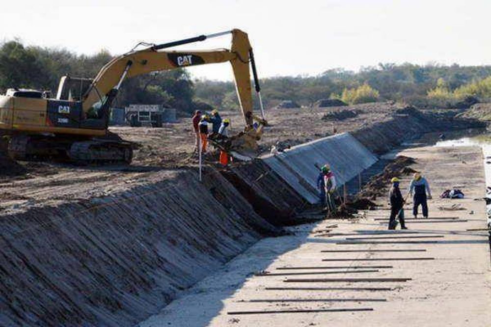 Infante supervis� los avances de trabajos en el Desag�e Pluvial Sur