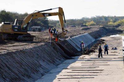 Infante supervis� los avances de trabajos en el Desag�e Pluvial Sur