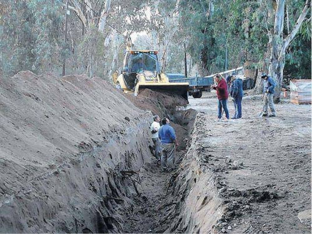 Las cloacas llegan al noreste de Monte Hermoso