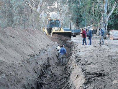 Las cloacas llegan al noreste de Monte Hermoso