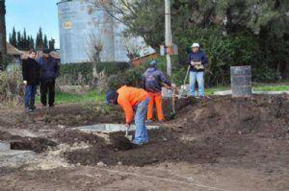 Avanza la obra de entubado hidr�ulico en la zona sur