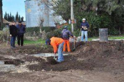 Avanza la obra de entubado hidr�ulico en la zona sur