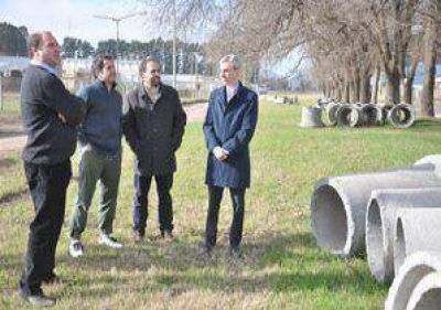 Extensi�n de la obra de desag�e en el Parque Industrial de Jun�n
