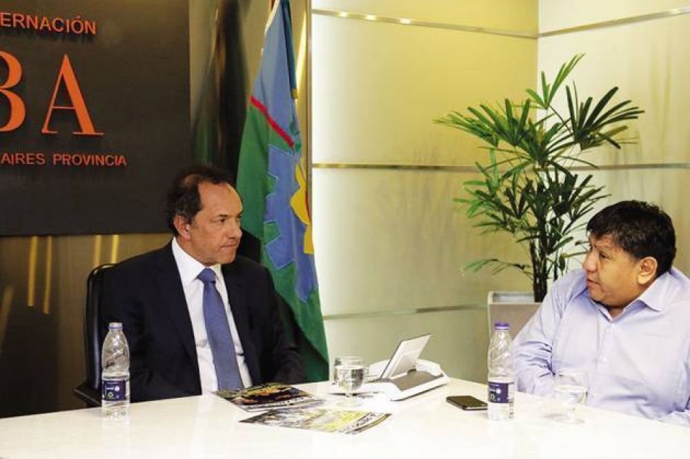 Avila se reuni� con Scioli y hablaron sobre la pol�tica energ�tica del candidato a Presidente