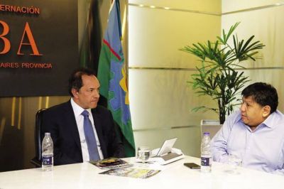 Avila se reuni� con Scioli y hablaron sobre la pol�tica energ�tica del candidato a Presidente