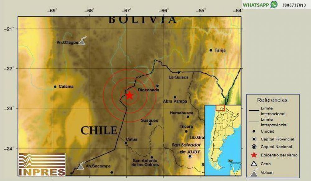 Ayer se produjo un nuevo sismo en Jujuy