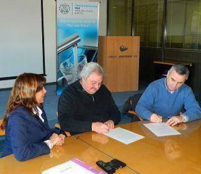 Avanzan las obras de agua y cloacas para el predio del Procrear en el Barrio el Martillo