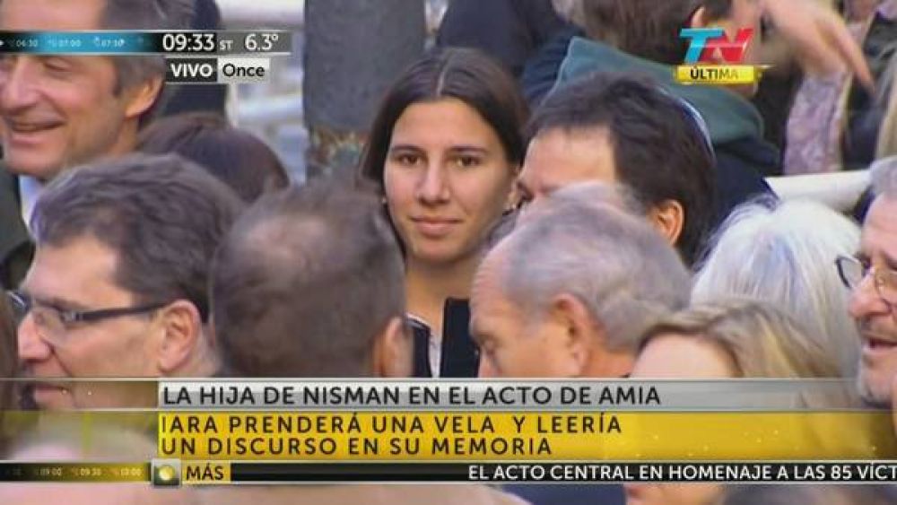La hija de Nisman dio un emotivo discurso en el 21� aniversario del atentado a la AMIA