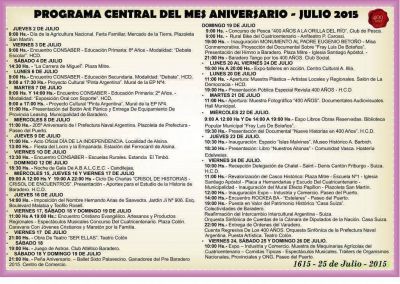 Programa de festejos del Cuatricentenario