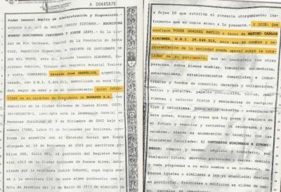El acta que Bonadio ten�a en su poder y que complica a M�ximo