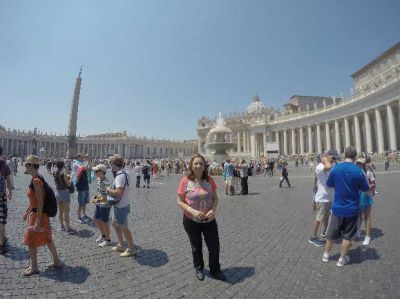 La intendenta M�nica Fein vive la previa de su disertaci�n frente al Papa