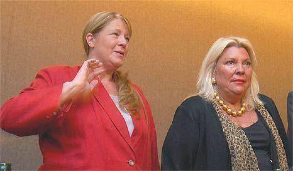 Stolbizer evit� verse con Cobos para no recalentar la interna con Carri� 