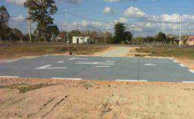 Finaliz� la construcci�n de un helipuerto local