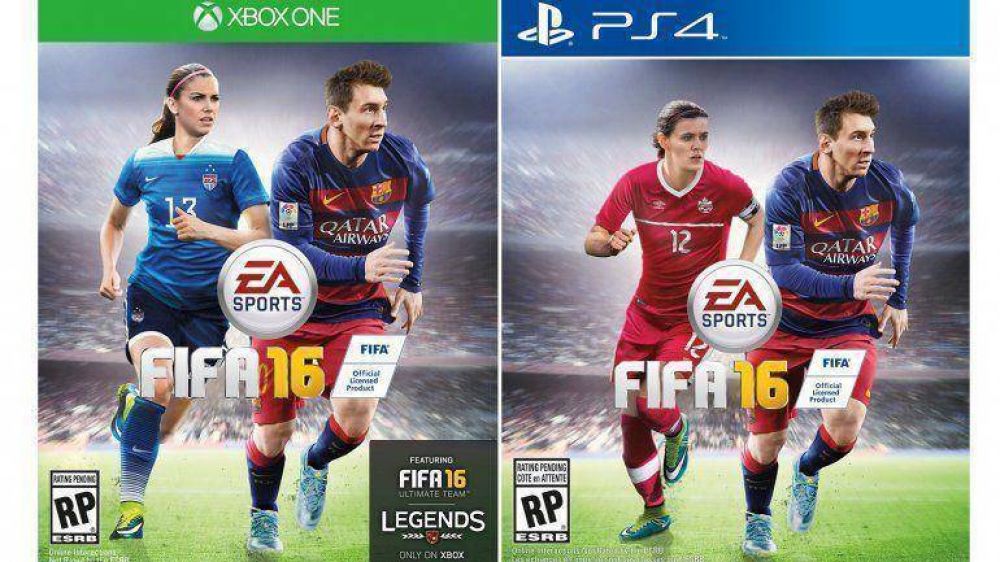 Tres mujeres acompa�ar�n a Messi en la portada de FIFA 16