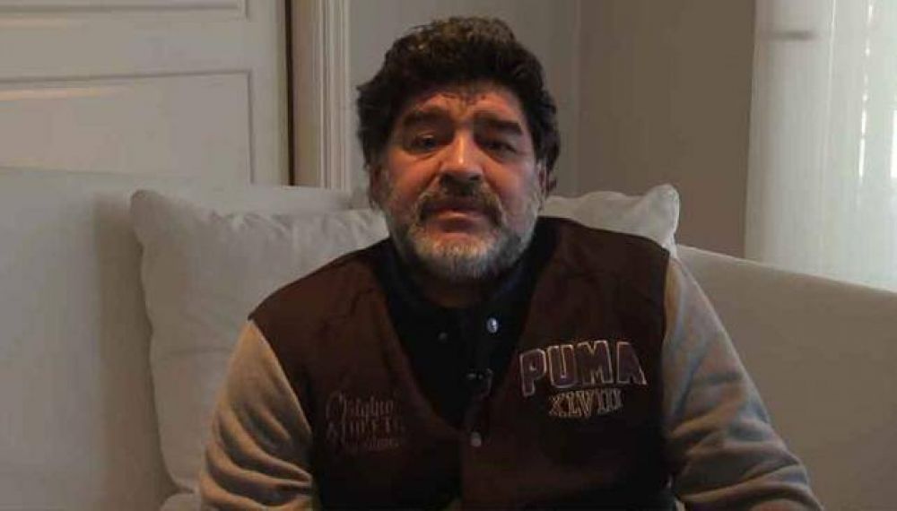 Maradona subi� un video en apoyo a An�bal