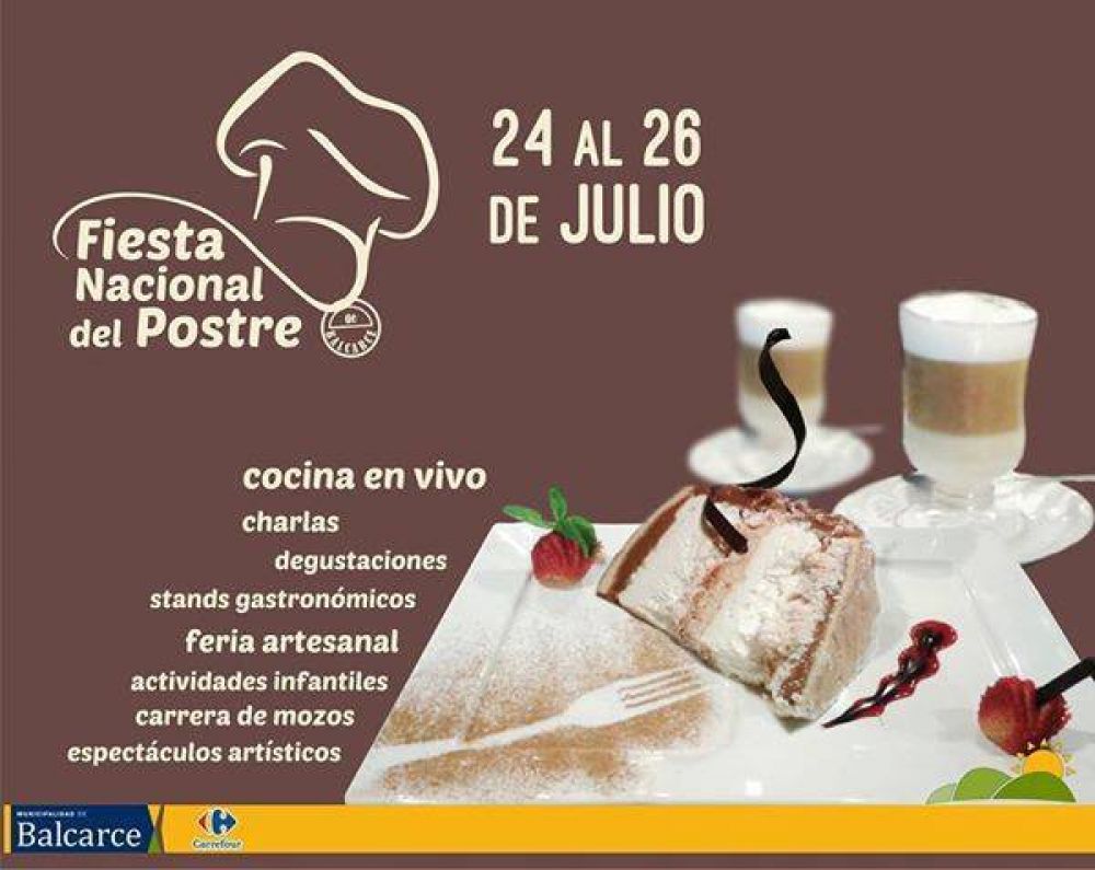 Todo listo para la Fiesta Nacional del Postre de Balcarce