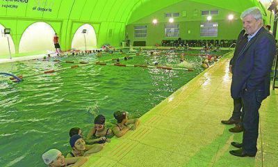 Andreotti visit� la primera colonia de invierno en el polideportivo 6