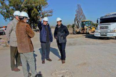 Mussi recorri� obras en ejecuci�n en Berazategui