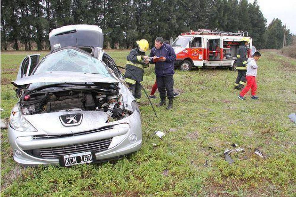 Despiste y vuelco en la Ruta 9. El CEM demor� 45 minutos en llegar