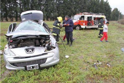 Despiste y vuelco en la Ruta 9. El CEM demor� 45 minutos en llegar