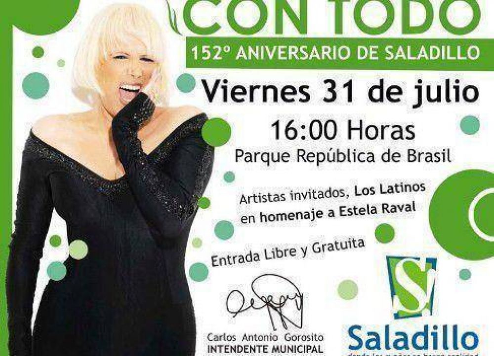 Valeria Lynch, con todo en Saladillo