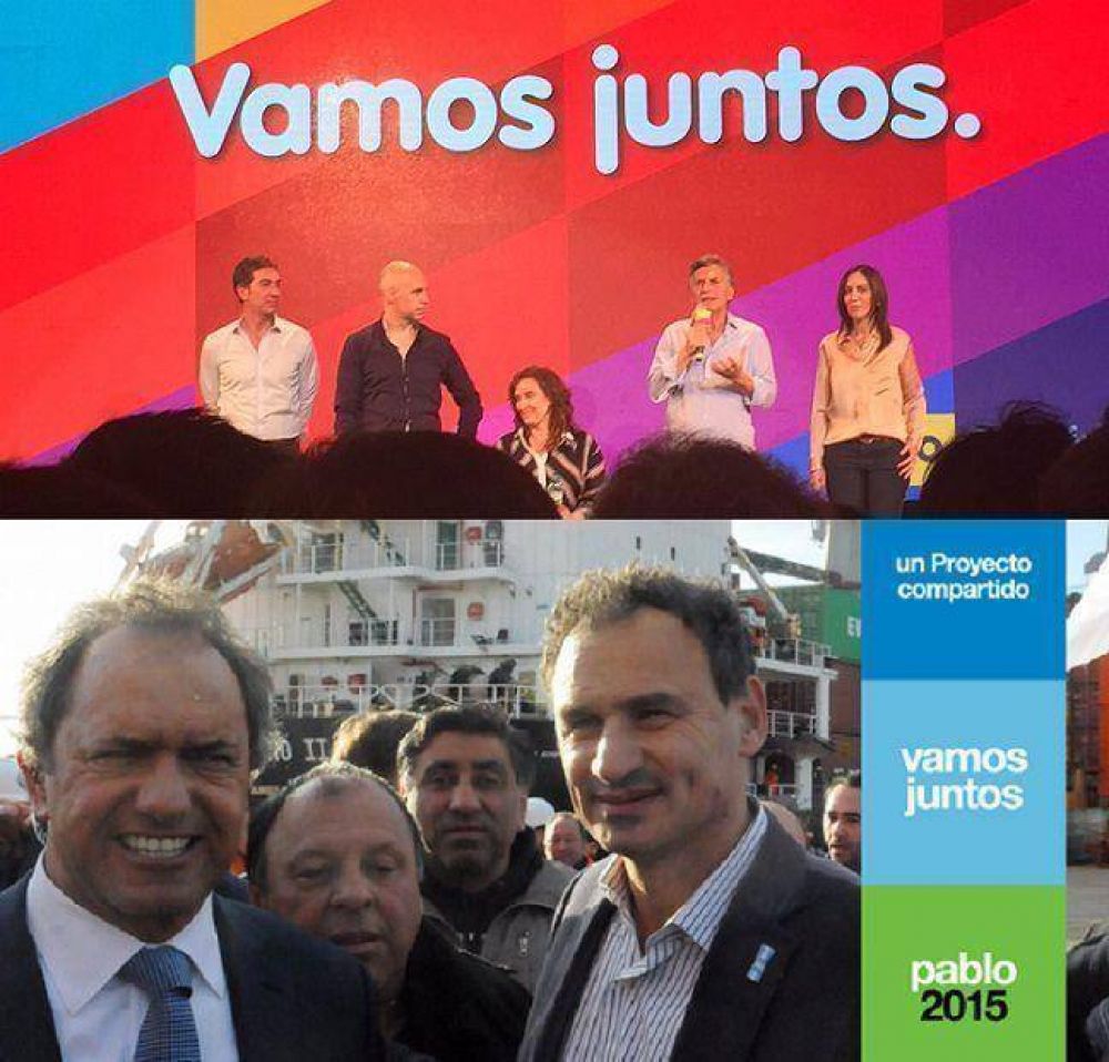 Papel�n: Bruera plagi� la campa�a de Macri y se apropi� del �Vamos juntos�