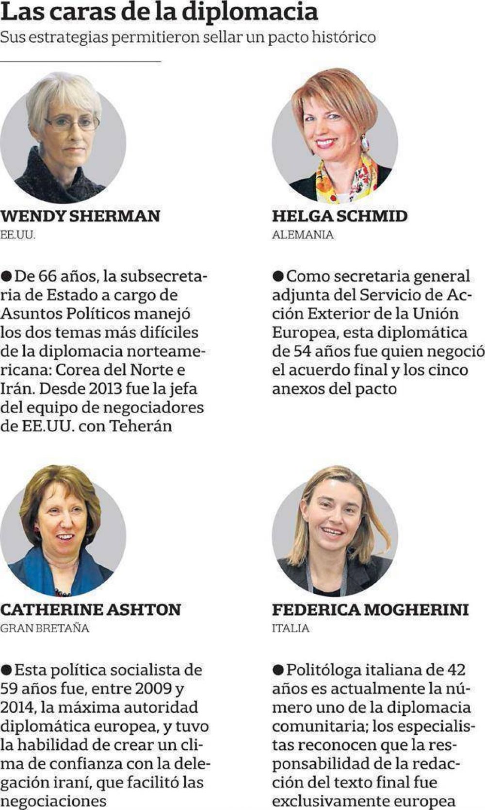 Un acuerdo de mujeres: cuatro diplom�ticas forjaron el pacto entre Occidente e Ir�n