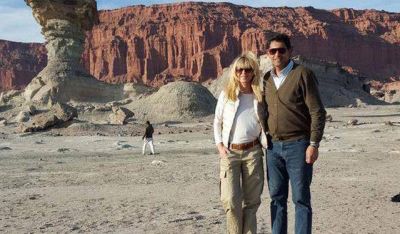 Karina Rabolini recorri� Ischigualasto en su visita a San Juan