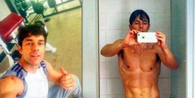 La foto caliente de Mariano Mart�nez en la ducha