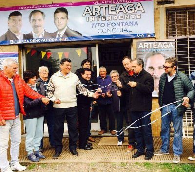 El sobrino del Papa Francisco bendijo un local partidario de �Arteaga Intendente�