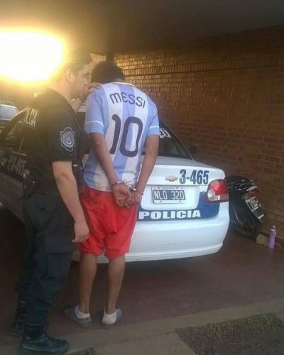 Lo detuvieron por atacar a pedradas a trabajadores de una obra