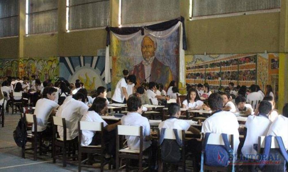 Obras en el Liceo Ferr�: la jornada escolar se compact� a s�lo dos horas por curso