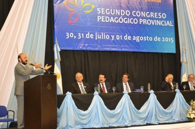 Insfran y Alberto Sileoni inauguraron Segundo Congreso Pedag�gico