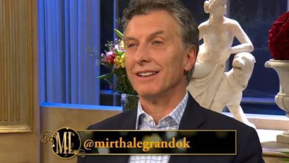 Macri en la mesa de Mirtha: habl� de la 