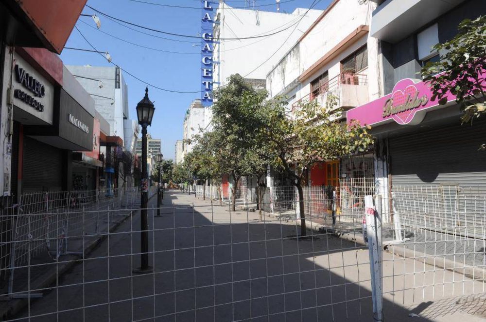Comienzan obras de remodelaci�n en la cuadra central de peatonal Mendoza