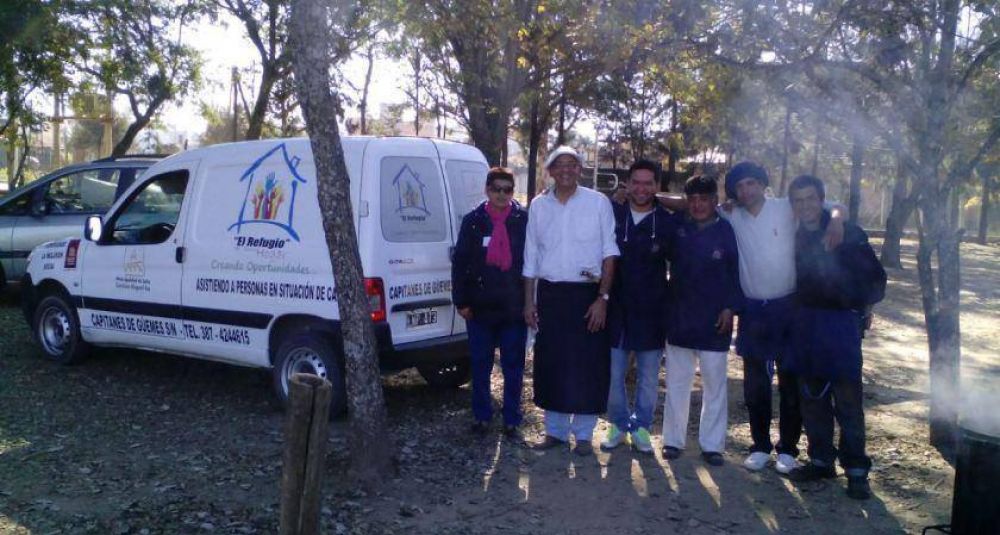 Residentes del refugio �Mi Hogar� realizaron tareas solidarias 