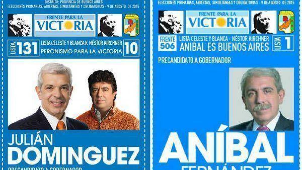 An�bal Fern�ndez vs. Juli�n Dom�nguez, en la recta final