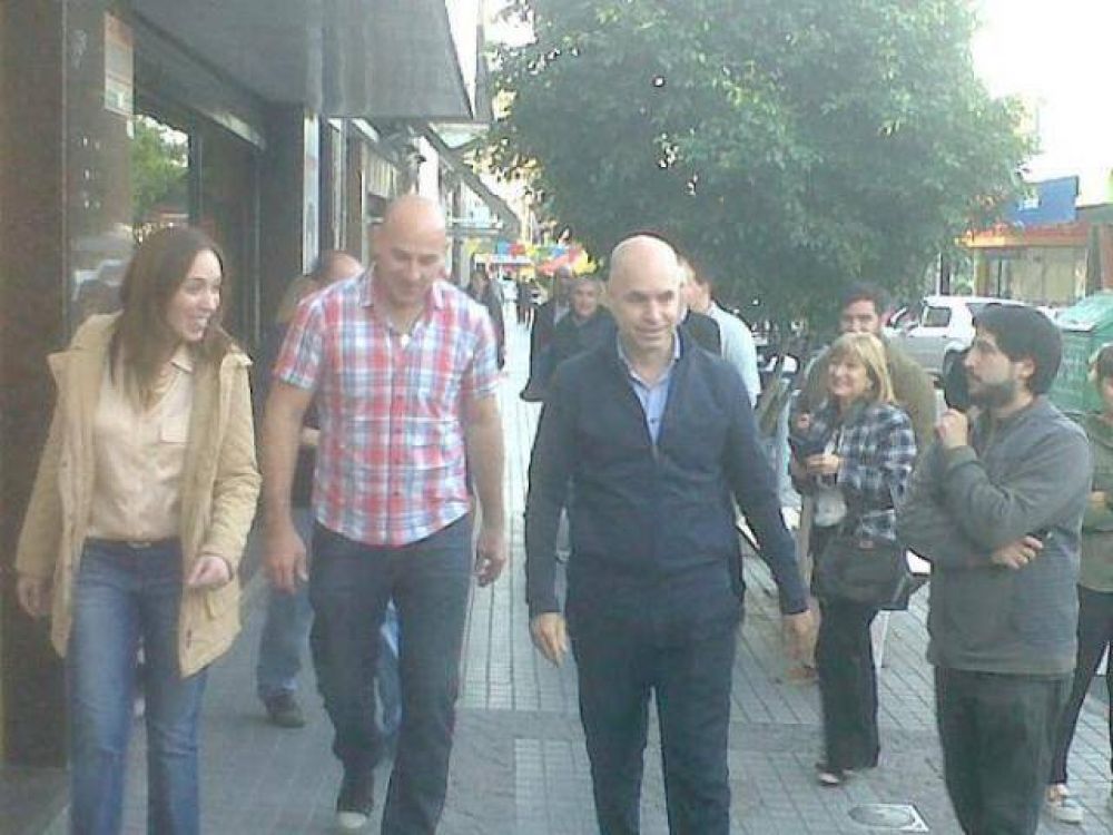 Larreta y Vidal en el distrito
