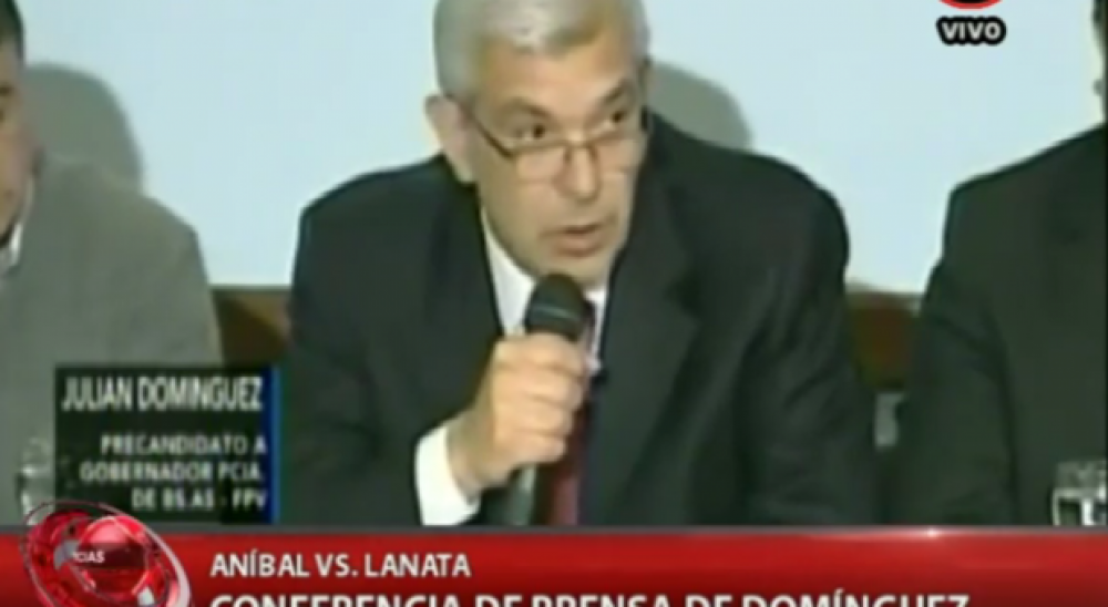 Dom�nguez rechaz� las cr�ticas de Fern�ndez y sostuvo �que este tema no lo involucra�
