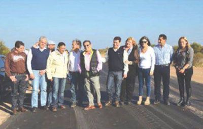 Constatan los avances de obra sobre Ruta Nacional 77