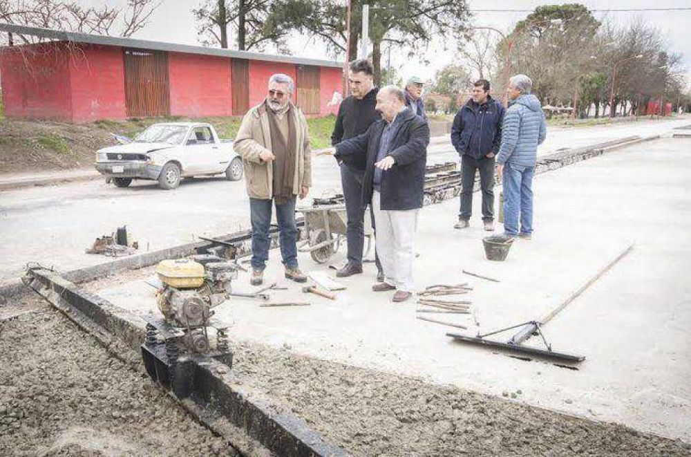 La obra de Avenida Bidegain est� avanzando a pasos agigantados
