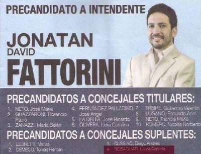 Una vecina denuncia al sector de Fattorini por incluirla en su lista sin su consentimiento